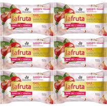 6UN Sabonete La Fruta Maçã Barra Vegetal 150g Davene 6UN Sabonete La Fruta Maçã Barra Vegetal 150g Davene