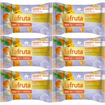 6UN Sabonete La Fruta Mandarina Barra vegetal 150g Davene 6UN Sabonete La Fruta Mandarina Barra vegetal 150g Davene