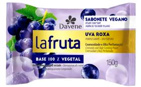 6un Sabonete La Fruta Uva Roxa Em Barra Vegetal 150g Davene