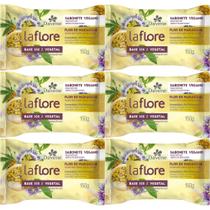 6UN Sabonete Vegetal La Flore Flor De Maracuja 150g Davene 6UN Sabonete Vegetal La Flore Flor De Maracuja 150g Davene