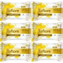6UN Sabonete Vegetal La Flore Flor Erva Doce 150g Davene
