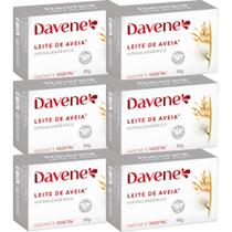 6UN Sabonete Vegetal Leite Aveia Hipoalergenico 90g Davene 6UN Sabonete Vegetal Leite Aveia Hipoalergenico 90g Davene
