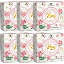 6UN Sabonete Vegetal Rosas 170G Davene