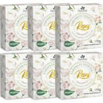 6UN Sabonete Vegetal Rosas Brancas 170G Davene 6UN Sabonete Vegetal Rosas Brancas 170G Davene