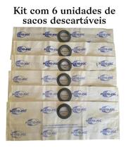 6un Saco Aspirador De Pó Wap Gtw10 Gtw12 Gtw Maré Ref 2209 6un Saco Aspirador De Pó Wap Gtw10 Gtw12 Gtw Maré Ref 2209