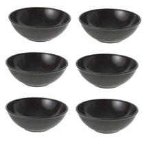 6un Tigela bowl 1lt salada petisco Preto 6un Tigela bowl 1lt salada petisco Preto