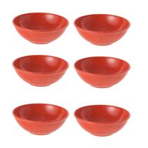6un Tigela bowl 1lt salada petiscos Vermelho 18,5cm