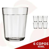 6UNI Copo de Shot Nadir 45ML Dose Tequila Cachaça Pinga