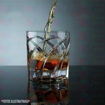 6UNI Copo de Whisky 330ML Drinks Bebidas Chic Desenhado - PRATICASA