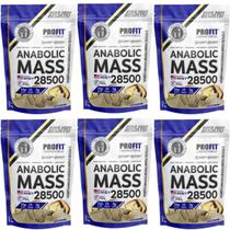 6x Anabolic Mass 28500 Profit 3Kg Refil Baunilha