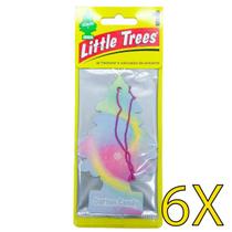 6x Aromatizante Little Trees Cheirinho Cotton - Algodão Doce