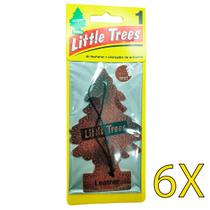 6x Aromatizante Little Trees Cheirinho Leather - Couro 6x Aromatizante Little Trees Cheirinho Leather - Couro