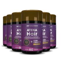 6x atena hair + ácido hialurônico 60 caps hf suplementos 6x atena hair + ácido hialurônico 60 caps hf suplementos