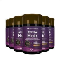 6x atena hair + ácido hialurônico 60 caps hf suplementos 6x atena hair + ácido hialurônico 60 caps hf suplementos