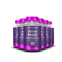 6X Atena Hair Skin Nails Hf Suplementos 60Caps