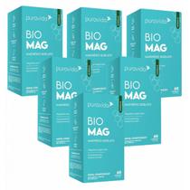 6x Bio Mag- Magnésio Quelato- 60 Softgel- Pura Vida