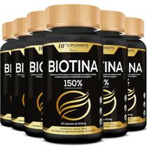 6X Biotina 150% Premium 400Mg 60Caps Hf Suplements