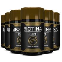 6x biotina 150% premium 60caps hf suplements