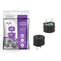 6X Buzzer Passivo 5Vdc Alarme Sinal Sonoro - Roxo