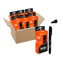 6x Caixa Marcador Permanente Ponta Chanfrada cx/12