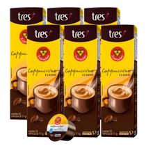 6x Cápsula de Café Tres 3 Corações Cappuccino Classic 10 Unidades