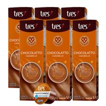 6x Cápsula de Café Tres 3 Corações Chocolatto Caramello 10 Unidades