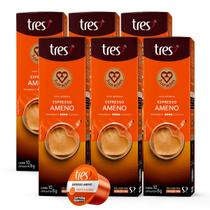 6x Cápsula de Café Tres 3 Corações Espresso Ameno 10 Unidades