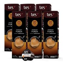 6x Cápsula de Café Tres 3 Corações Espresso Forza 10 Unidades
