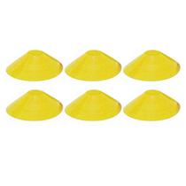 6x Chapéu Chines Cone 19cm Mini Treino Esporte Funcional AMARELO