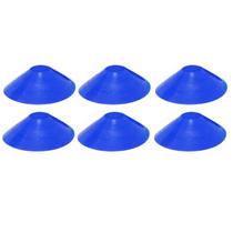 6x Chapéu Chines Cone 19cm Mini Treino Esporte Funcional AZUL