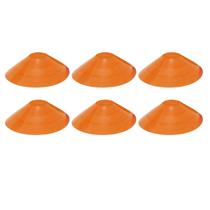 6x Chapéu Chines Cone 19cm Mini Treino Esporte Funcional LARANJA