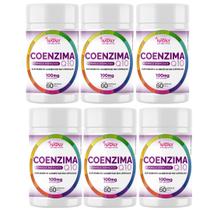 6x Coenzima Q10 100% Pura100mg Por Porção 60 Caps Nataly