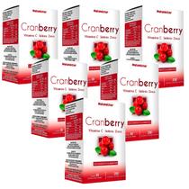 6x Cranberry + Vitamina C + Selênio + Zinco- 60 Cáps. 500mg