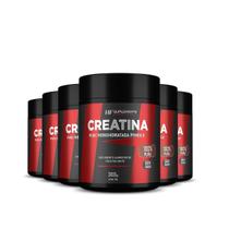 6x creatina em pó 3g pura hf suplements 300g