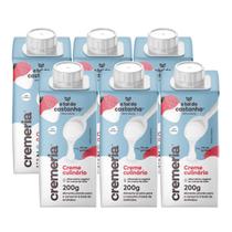 6x Creme Culinário Vegetal Cremeria A Tal da Castanha 200ml