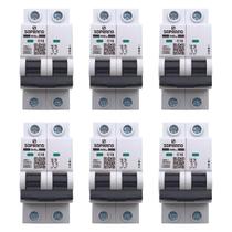6x Disjuntor Residencial 2 Polos Shb Giii 16a 05121.7016.21a 6x Disjuntor Residencial 2 Polos Shb Giii 16a 05121.7016.21a