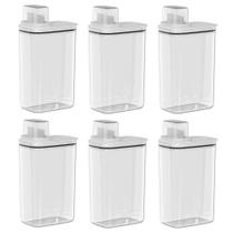 6x Dispenser Produtos de Limpeza 2,3 Litros OU Flow Branco 6x Dispenser Produtos de Limpeza 2,3 Litros OU Flow Branco