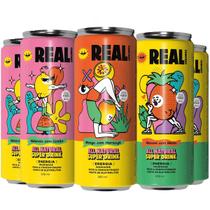 6x Energético Natural Funcional 269ml Abacaxi Manga Melancia