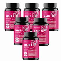 6x Hair Up Gummy -30 Gomas Morango- com Biotina e Vitaminas