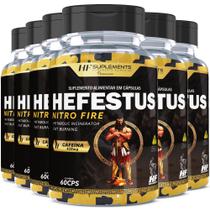 6x HEFESTUS NITRO FIRE FAT BURNING 60CPS 530MG HF SUPLEMENTS