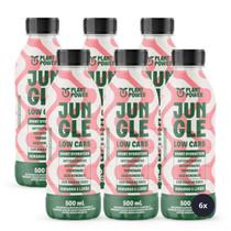 6x Isotônico Jungle Low Carb Plant Power Morango E Limão 500ml