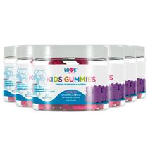 6x kids gummies inove nutrition 30 gomas sabor uva