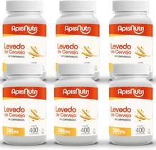 6x Levedo de Cerveja 500Mg 400