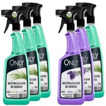 6x Neutralizador de Ambiente Odores 500ml Only Frasco Spray