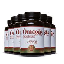 6x Oleo De Avestruz 90caps 1.000mg Strut Omega 3 6 7 9