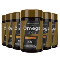 6x OMEGA 3 6 9 60CAPS PEIXE LINHAÇA BORRAGEM HF SUPLEMENTOS 6x OMEGA 3 6 9 60CAPS PEIXE LINHAÇA BORRAGEM HF SUPLEMENTOS