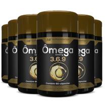 6x OMEGA 3 6 9 60CAPS PEIXE LINHAÇA BORRAGEM HF SUPLEMENTS