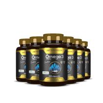 6x omega 3 concentrado meg 3 120 caps hf suplementos