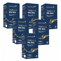 6x Ômega 3 EPA DHA- Vit. E- 1.411MG DE ÔMEGA 3- 60 Softgel