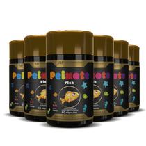 6x omega 3 infantil cápsulas mastigaveis formato peixinho - HF SUPLEMENTOS